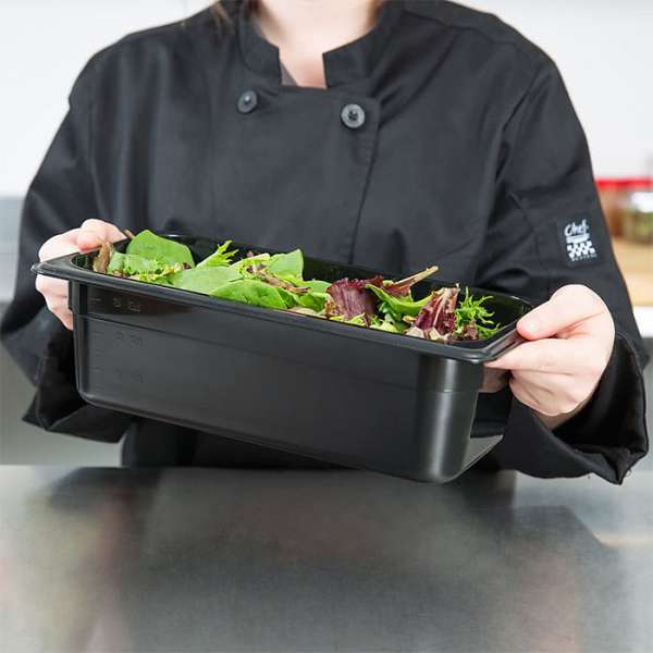 Гастроемкость из поликарбоната Cambro 34CW 110Ch GN 1/3-100 (325х176мм) черная